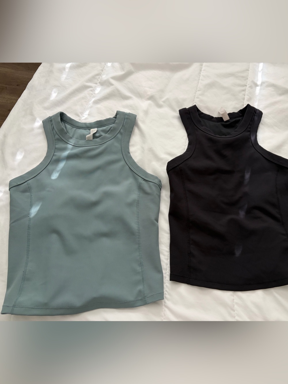 Zella Lux Rib Racerback Support Shelf Bra Performance Tank S - Picture 8 of 8